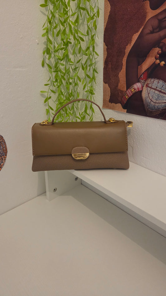 Andrea B Luxe Classic Brown Signature Bag
