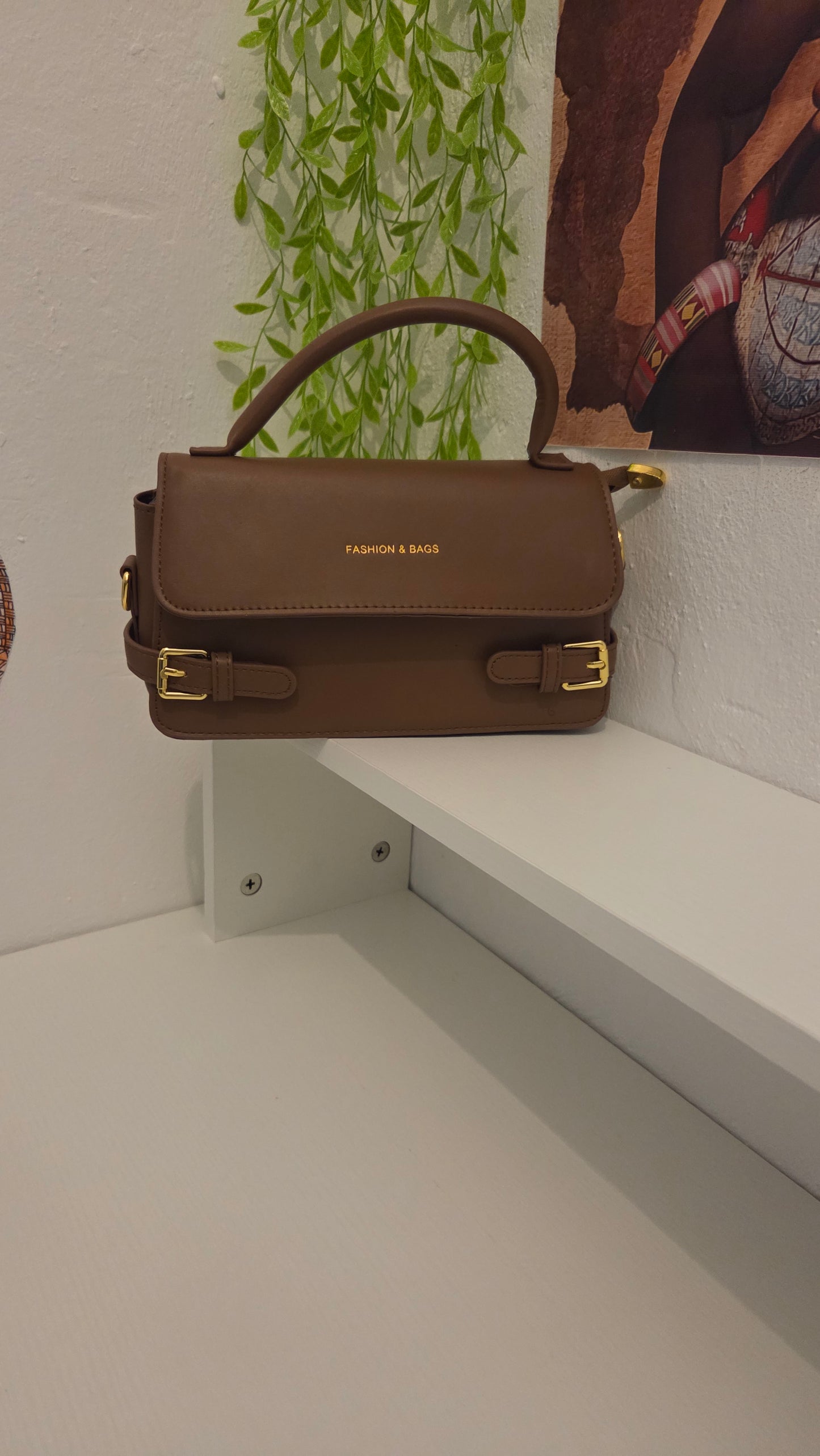 Andrea B Luxe Mocha Elegance Handbag