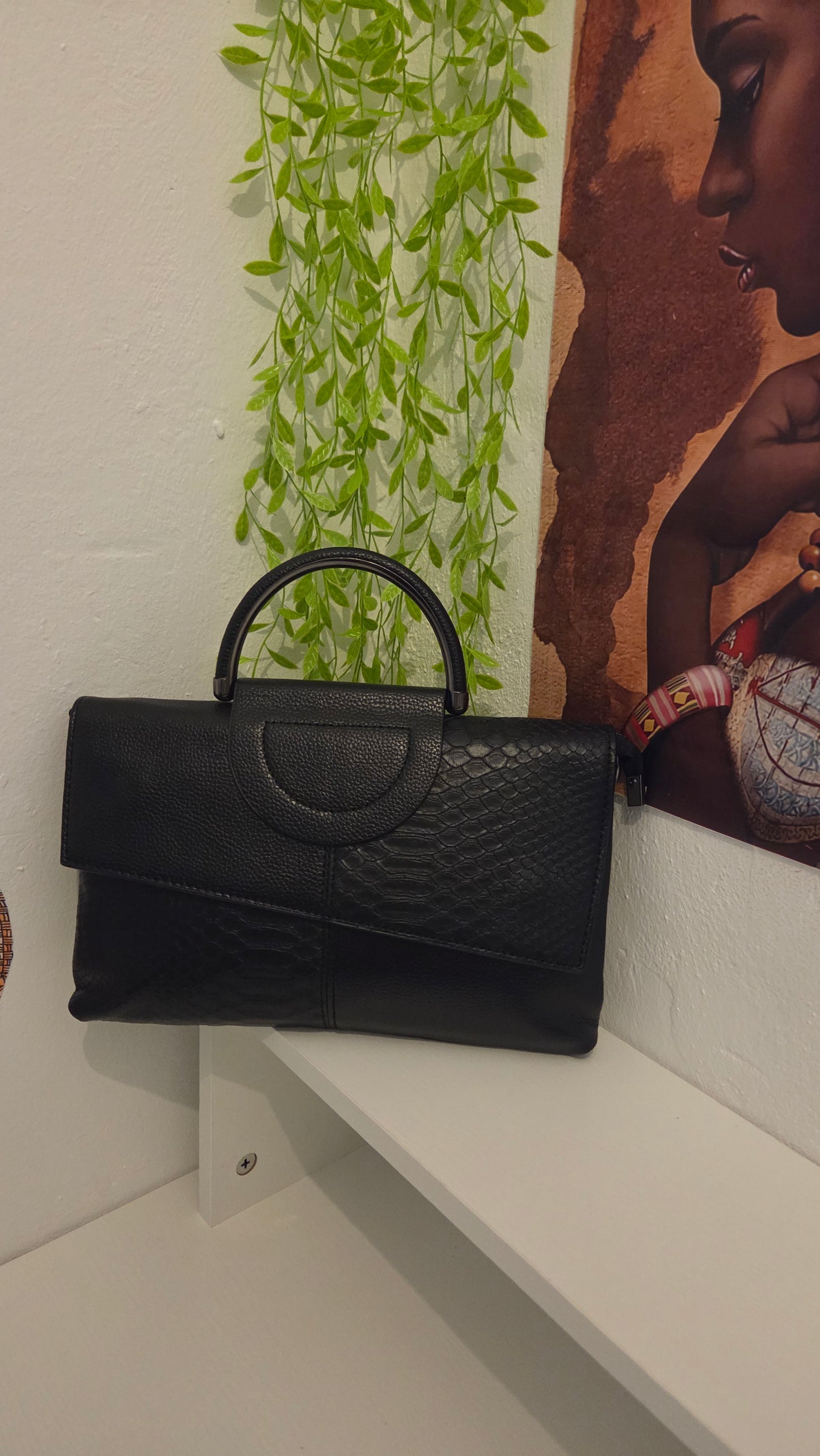 Andrea B Luxe Bronze Charm Handbag