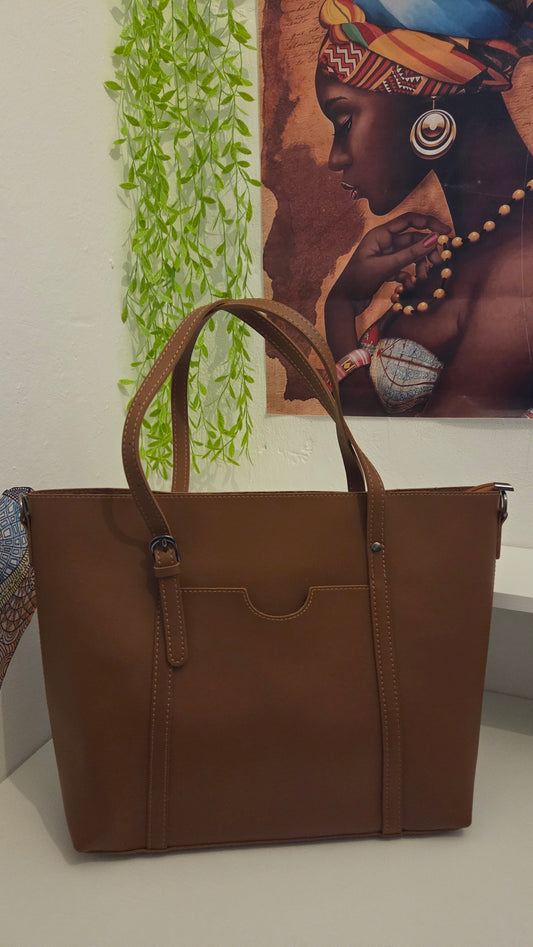Andrea B Luxe Olive Gold Accent Handbag