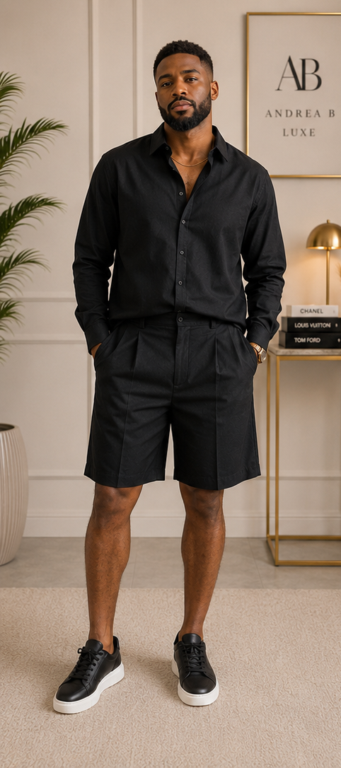 AB Luxe Noir Short Set