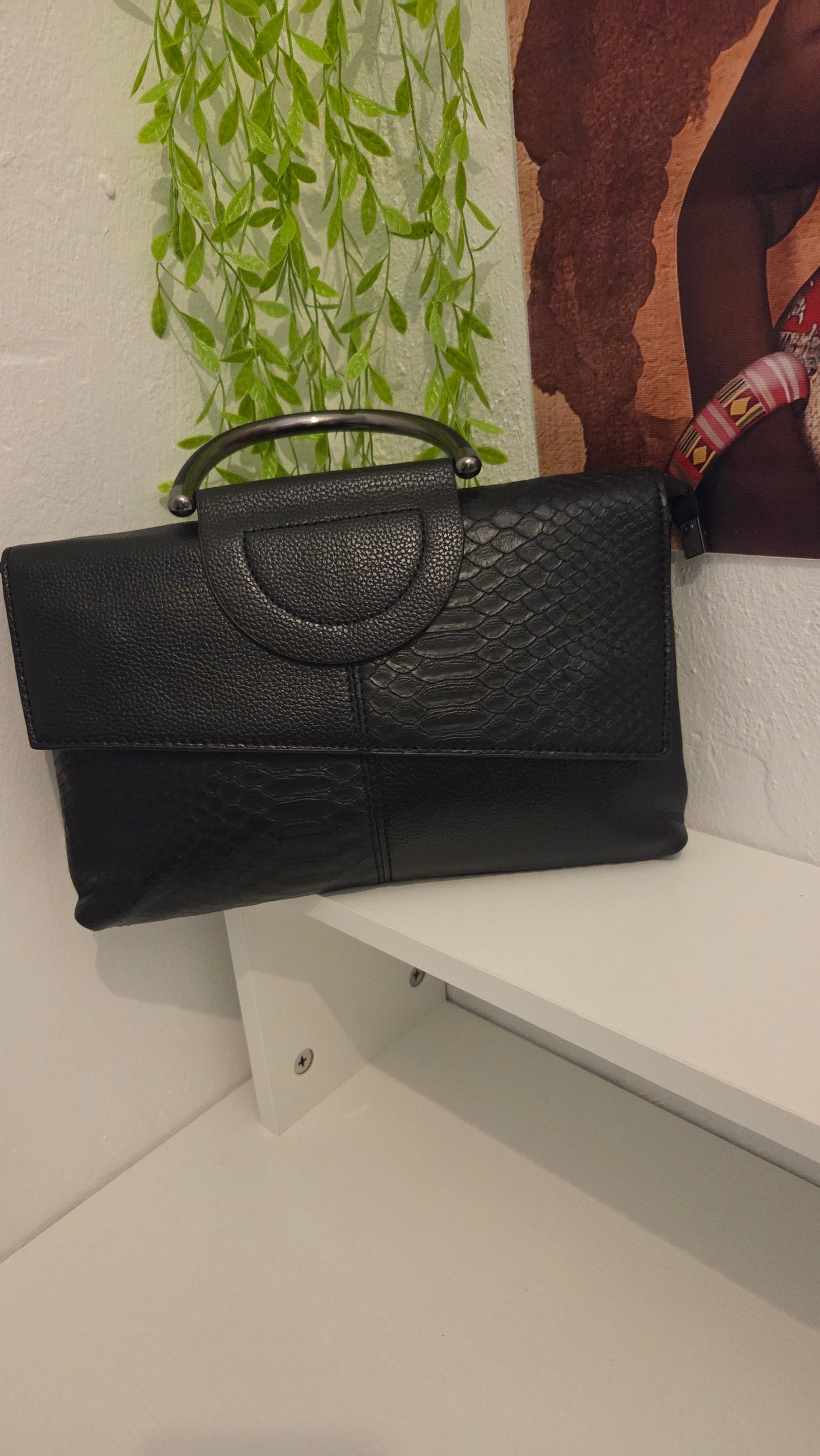 Andrea B Luxe Bronze Charm Handbag