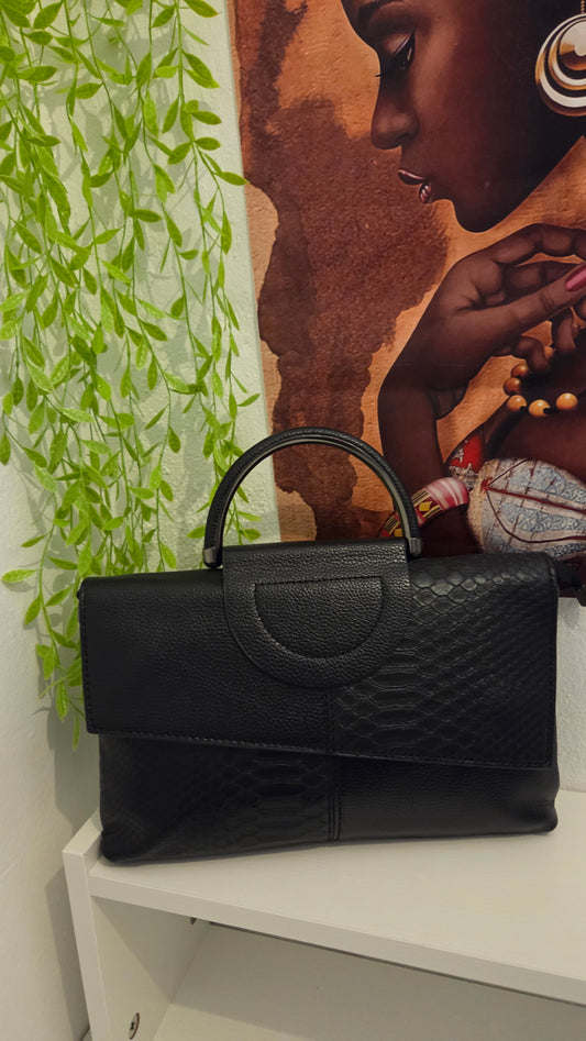 Andrea B Luxe Bronze Charm Handbag