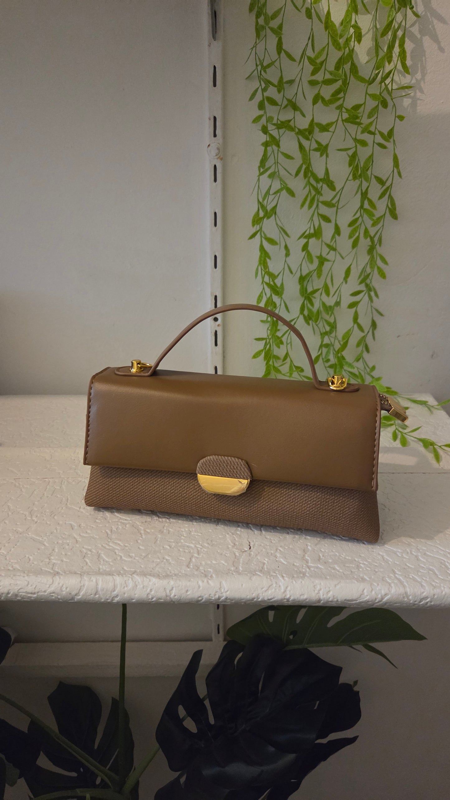 Andrea B Luxe Classic Brown Signature Bag