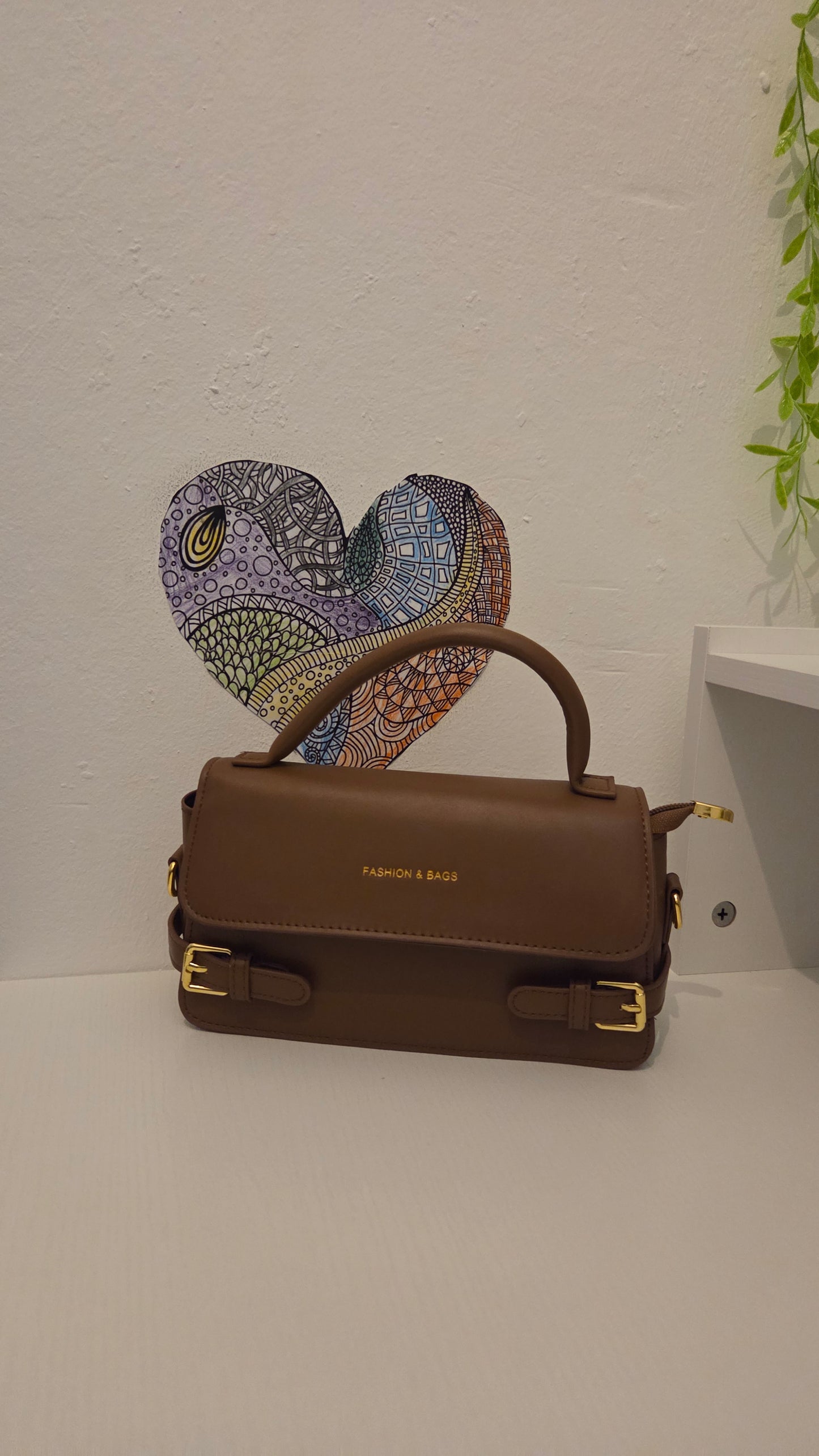 Andrea B Luxe Mocha Elegance Handbag