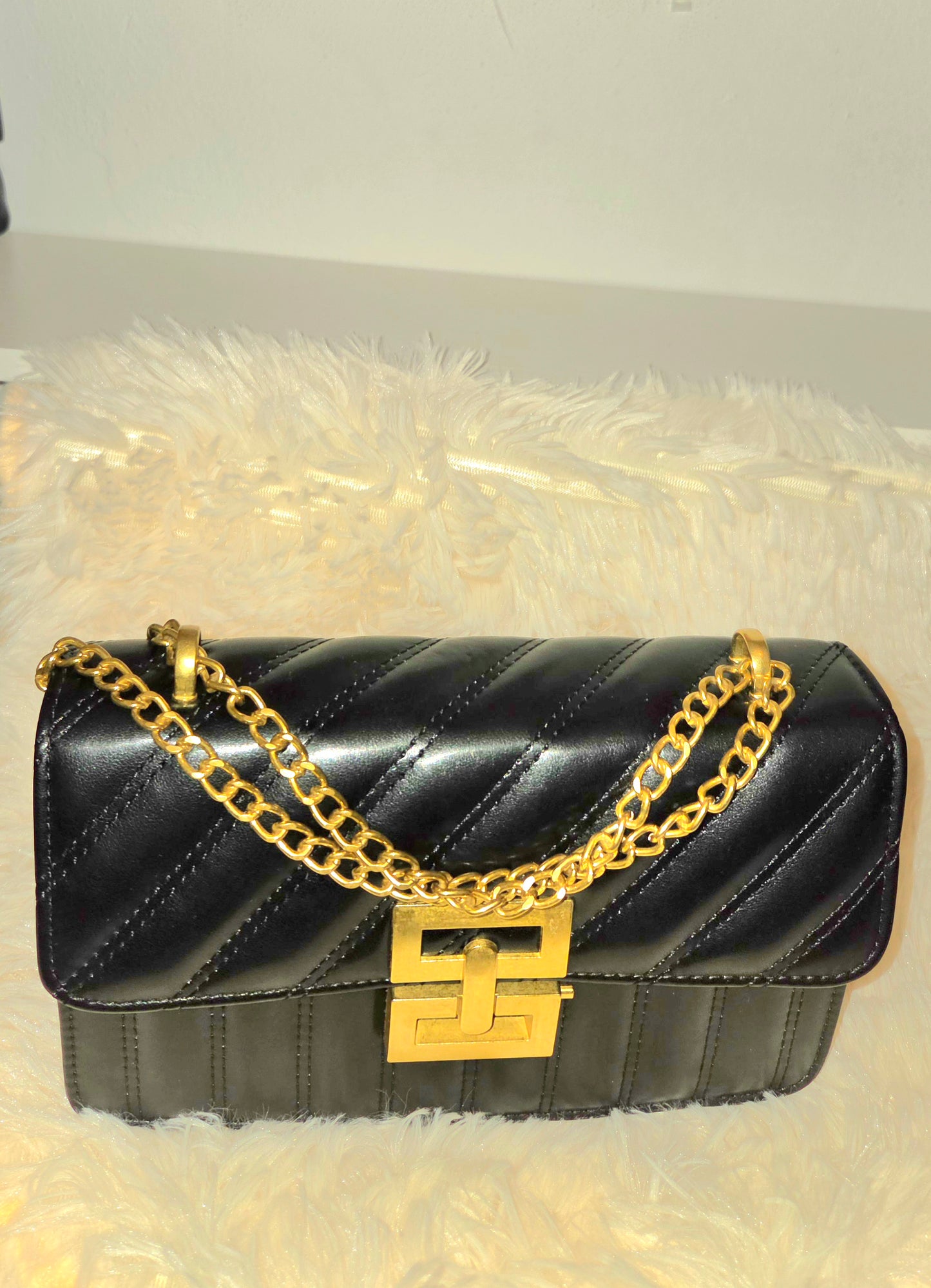 Andrea B Luxe Chain Detail Crossbody