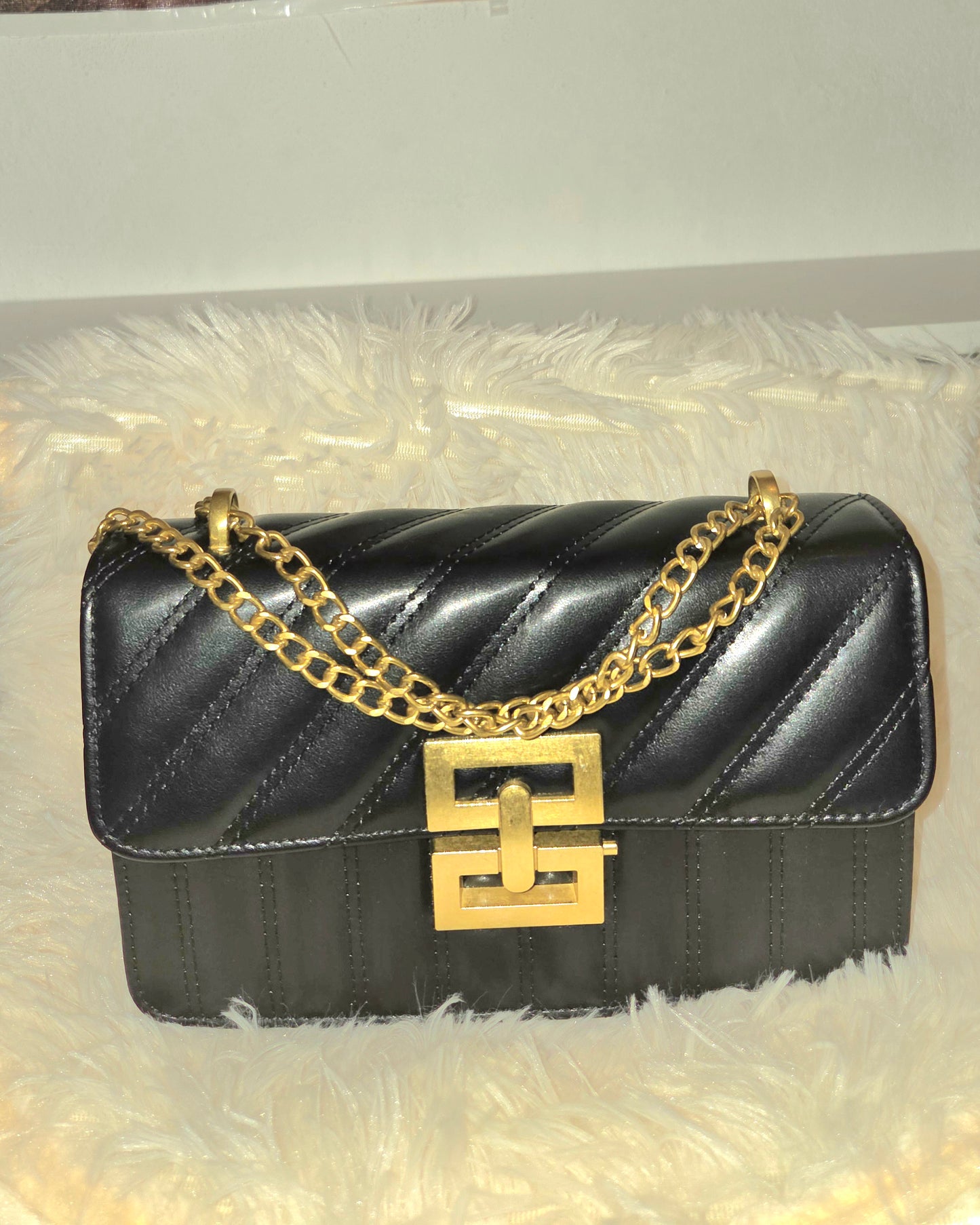 Andrea B Luxe Chain Detail Crossbody