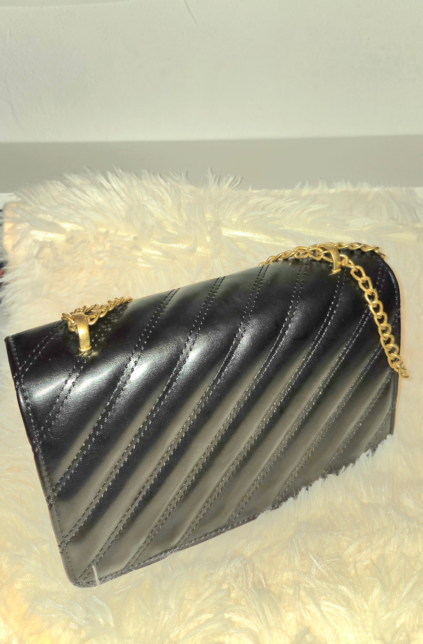 Andrea B Luxe Chain Detail Crossbody