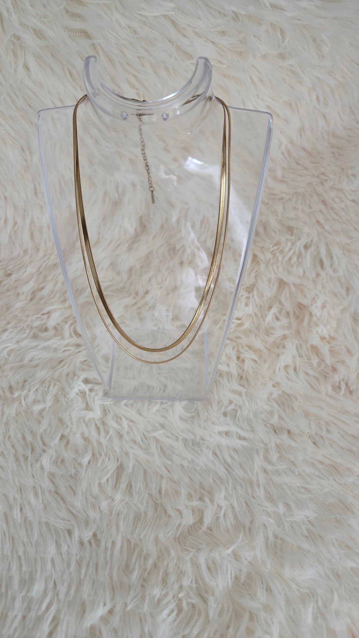 Luxe Double Snake Chain Necklace