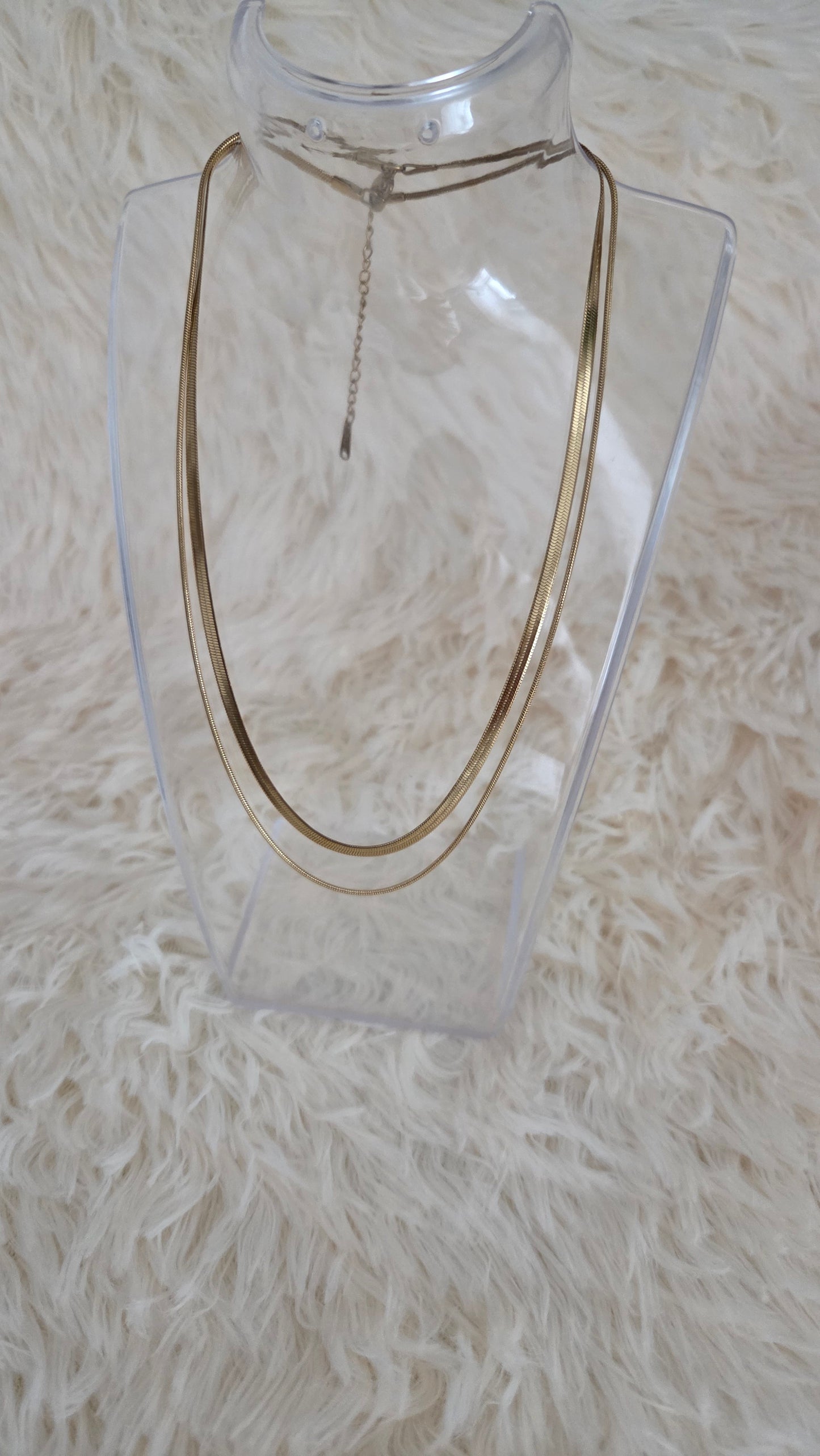 Luxe Double Snake Chain Necklace