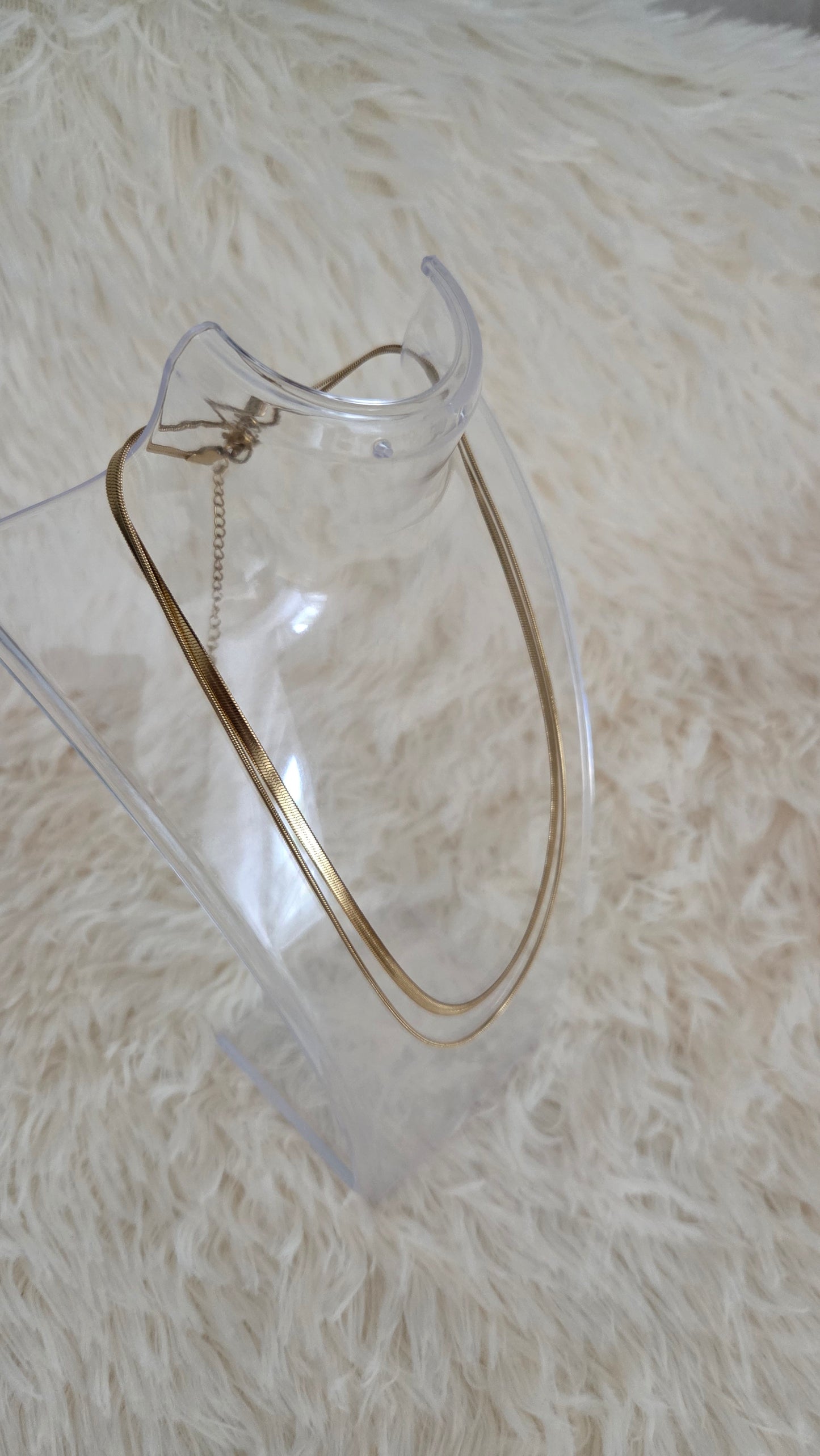 Luxe Double Snake Chain Necklace