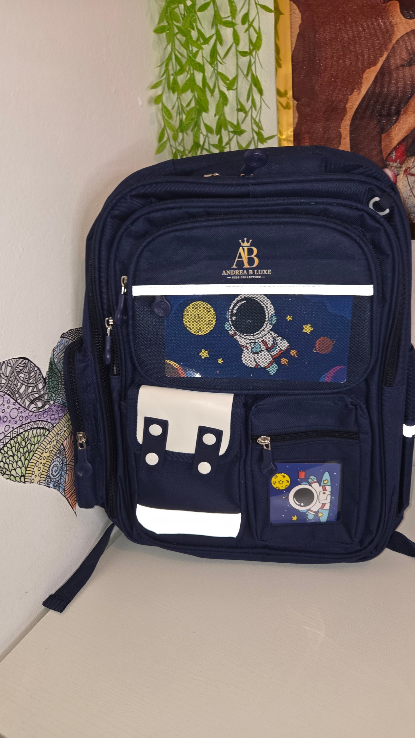 Andrea B Luxe 4-Piece Kids School Backpack Set