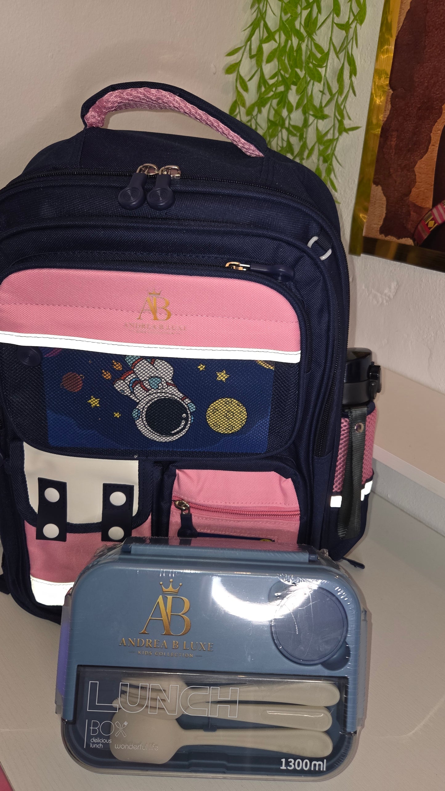 Andrea B Luxe 4-Piece Kids School Backpack Set