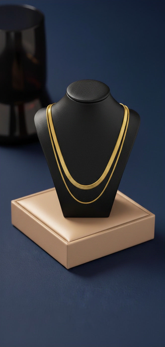 Andrea B Luxe Celeste Layered Gold Necklace