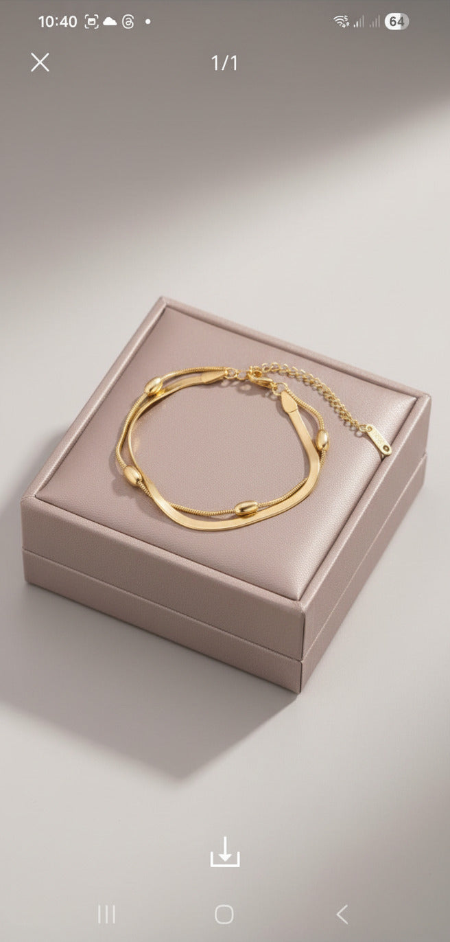 Andrea B Luxe Celeste Layered Gold Necklace
