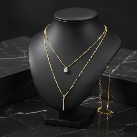 Andrea B Luxe Aurora Gold Pendant Necklace