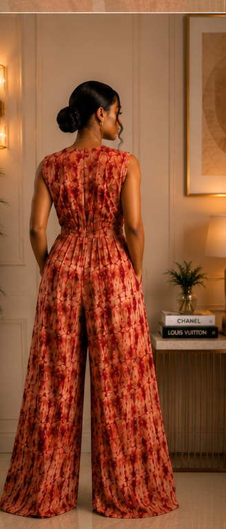 Elegant Sleeveless Wide-Leg Jumpsuit