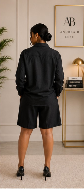 AB Luxe Noir Short Set