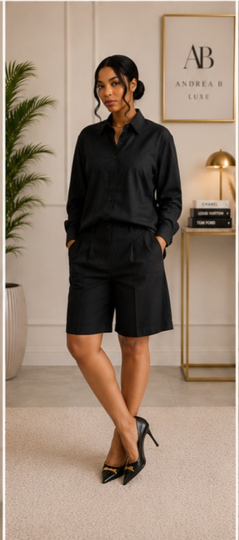 AB Luxe Noir Short Set