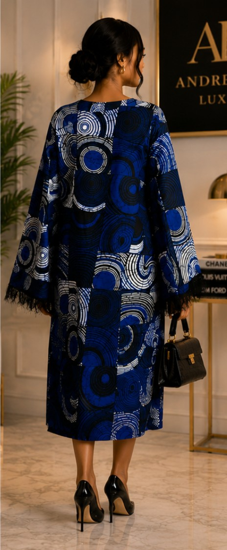 Royal Blue Luxe Statement Dress