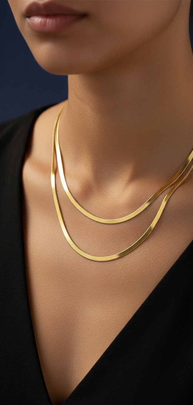 Andrea B Luxe Celeste Layered Gold Necklace