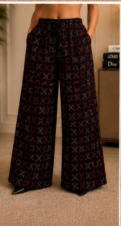Ankara Wide Leg Palazzo Pants