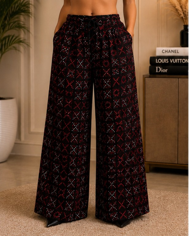 Ankara Wide Leg Palazzo Pants