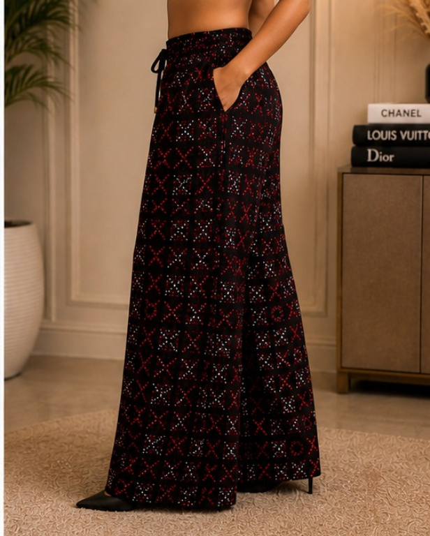 Ankara Wide Leg Palazzo Pants