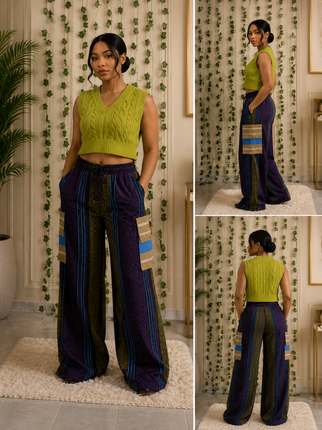 Royal Essence Palazzo Pants