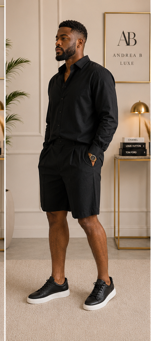 AB Luxe Noir Short Set