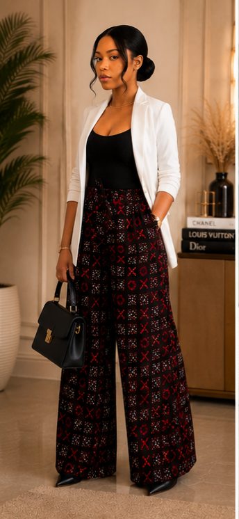 Ankara Wide Leg Palazzo Pants