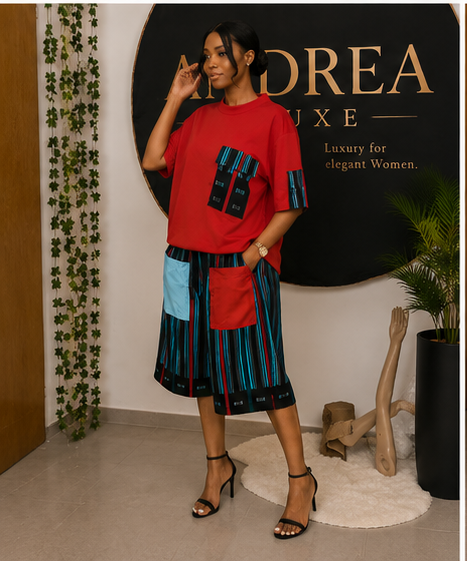 Women’s Stylish Printed Two-Piece Set