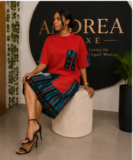 Women’s Stylish Printed Two-Piece Set