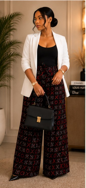 Ankara Wide Leg Palazzo Pants