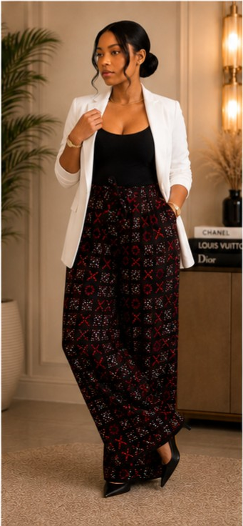 Ankara Wide Leg Palazzo Pants
