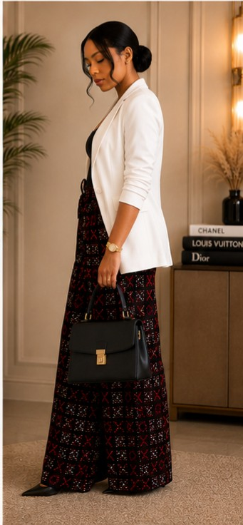 Ankara Wide Leg Palazzo Pants