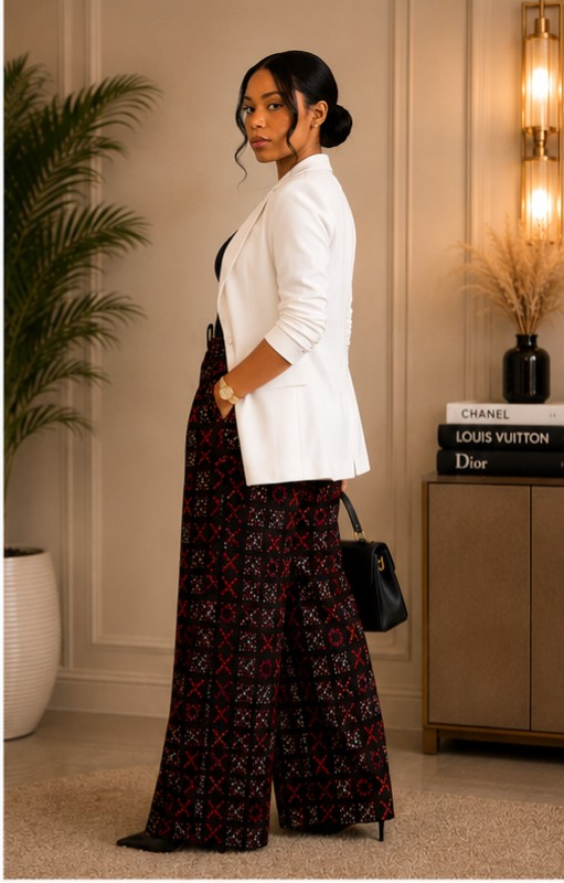 Ankara Wide Leg Palazzo Pants