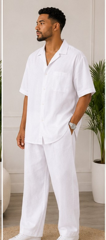 Ivory Luxe Relaxed Palazzo Set