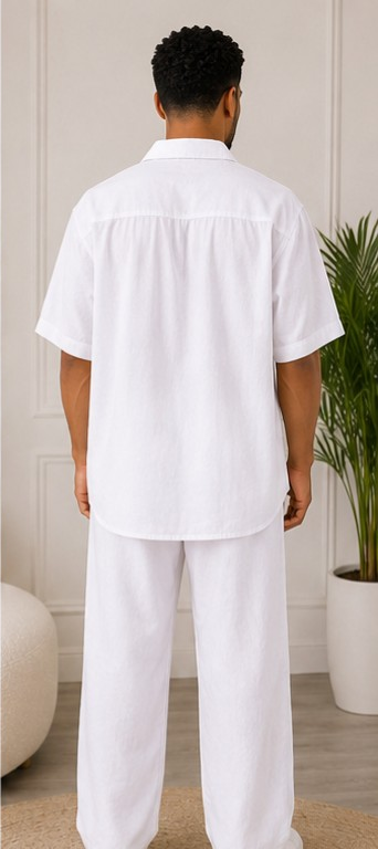 Ivory Luxe Relaxed Palazzo Set