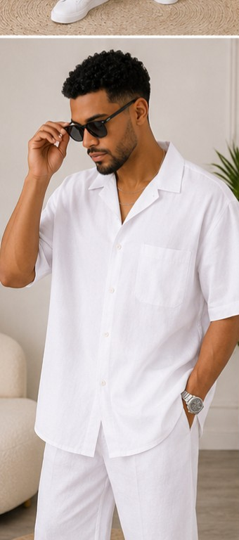 Ivory Luxe Relaxed Palazzo Set