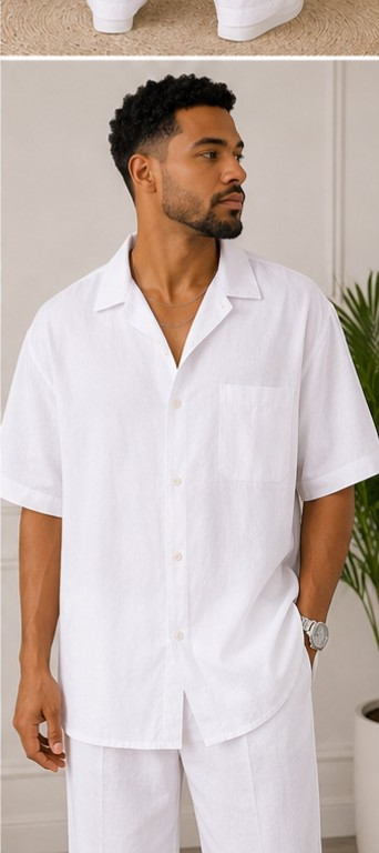 Ivory Luxe Relaxed Palazzo Set